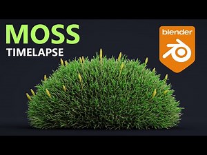 How to create a MOSS in Blender - Timelapse