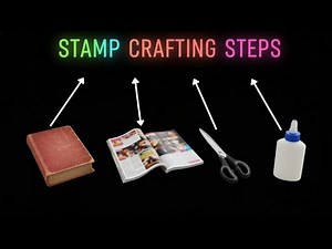 DIY Faux Postage Stamps from Old Books & Magazines