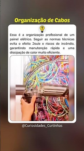 A perfeição de um painel elétrico organizado #curiosidades