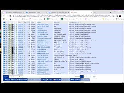 How to Add/Remove Fields and Manipulate / Export data within Matrix MLS