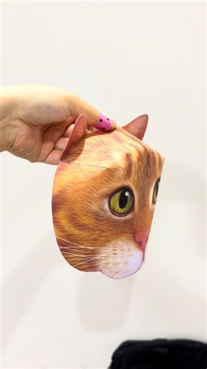 Simple DIY 3D Paper Cat Mask 😺