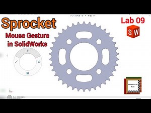 Sprocket Modeling in SolidWorks | Tutorial for beginners