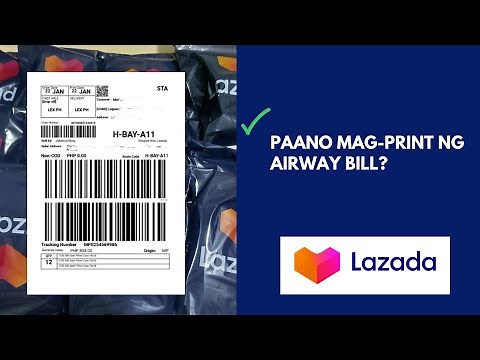 How to print Lazada Airway Bill? #lazadaph #lazadaseller #lazada