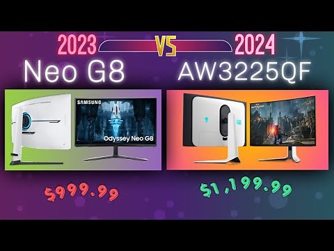 Samsung Neo G8 (2023) VS Alienware AW3225QF (2024) | Mini LED VS QD-OLED Monitor Comparison