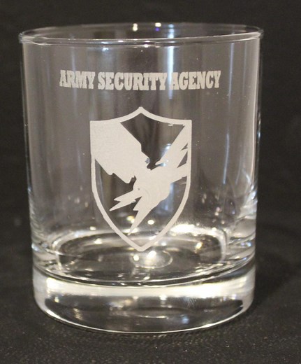 Army Security Agency Rocks Glass and Coaster Set - Etsy