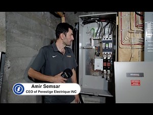 Installing a Generac Generators Air Cooled 26KW 400A transfer switch #prestige_electrique