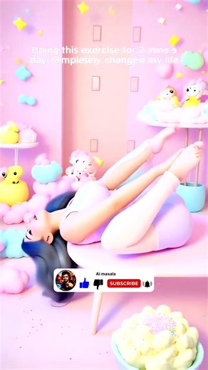 Cute AI Girl Teaches Flexibility 😍🤸‍♀️ | Easy Stretching Tips #shorts #trending #viral
