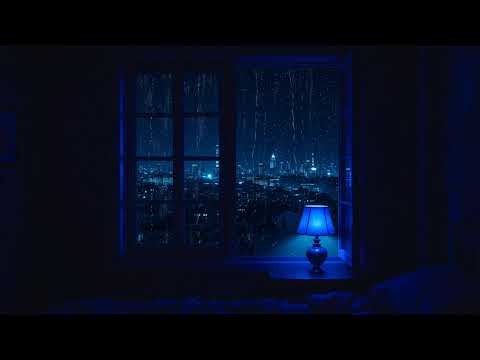 Perfect Rain Sounds • Cozy Blue Window Ambience for Sleep, Study & Deep Work - Relaxation ⛈️🌧️