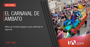 Fiesta y color en el tradicional carnaval de Ambato