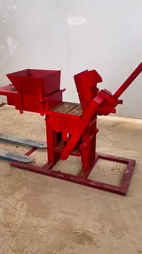 small business hand press earth compressed interlock block making machine