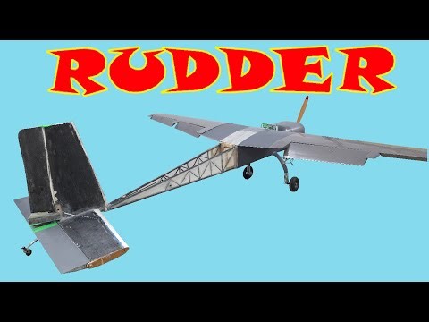 CRAZY RUDDER MOVES! SCRATCH BUILD UAV/RC PLANE.