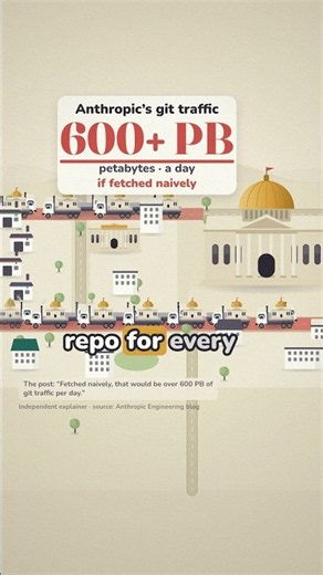 If every job copied the whole repo: 600+ petabytes a day