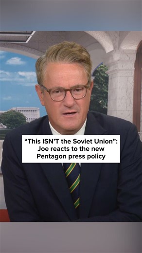 63K views · 985 reactions | Five major networks — including Fox News — refused to sign the Pentagon’s new press policy, calling it overly restrictive. On #MorningJoe, @joescarborough warned against government limits on press access, saying: “This isn’t the Soviet Union. It’s the United States of America... It’s reporters job to keep the Pentagon honest, to protect our men and women in uniform.” | Morning Joe | Facebook