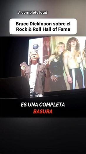 Lo que Bruce Dickinson REALMENTE Opina del Salón de la Fama del Rock & Roll
