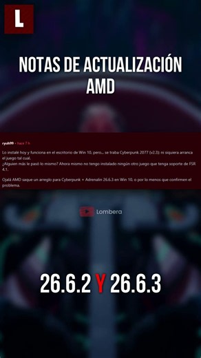10.AMD 26.6.3 & 26.6.2 Notas de Actualización #pc #gaming #amd