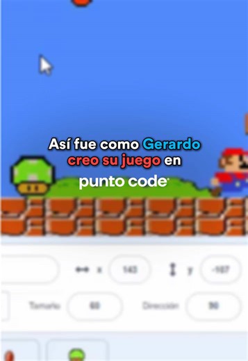 Tu hijo no solo juega… ahora CREA su propio juego 😎🎮 Usó variables para controlar puntaje y vidas, programó un champiñón que da vidas 🍄 y monedas que suman puntos 🪙. Si algo cae al suelo, pierdes… y si se acaban las vidas, game over. El cañón sigue el mouse y dispara con la barra espaciadora para eliminar enemigos. Lógica creatividad = next level. En Punto Code no solo juegan… programan 🚀 #Scratch #CodingKids #STEM #PuntoCode #AprenderJugando