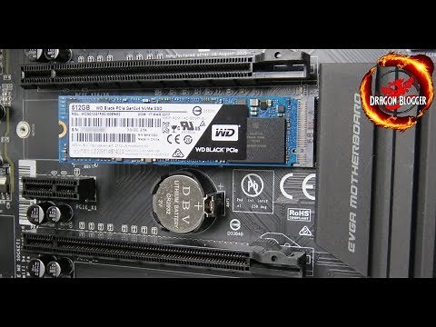 How to install the 512GB WD Black PCI-e M.2 NVMe SSD WDS512G1X0C