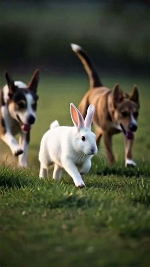 Intense Rabbit Escape from Dogs 🐰🔥 | Cinematic Wildlife Chase | 4K Action Scene