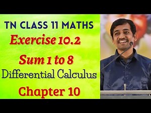 Class 11 Maths | Exercise 10.2 sum 1 to 8 | Differential Calculus | Tamil Nadu New Syllabus