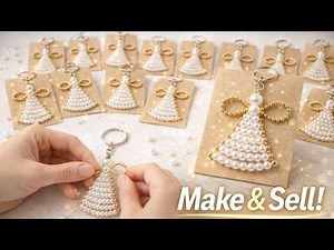 Very Easy! I Made 100 Pearl Angel Keychains in One Day & Sold Them All 😱💰