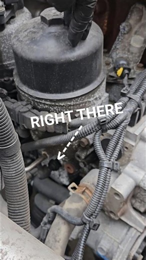 International A430 Engine - oil pressure sensor location #work #diesel #truck #international