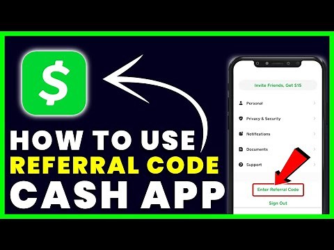 How to Redeem/Put Referral Code in Cash App