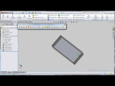 Planificando a Chapa Metálica - Curso SolidWorks 2011 - Aula 8.4 - cadguru