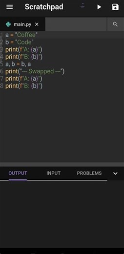 Swap Variables Like a Pro in Python! ⚡ #coding #python
