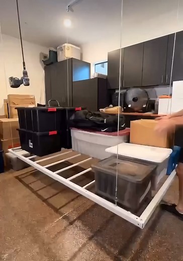 Declutter your garage with sturdy, space-saving Retractable Ceiling Storage. Easy to install, heavy-duty, and built to keep your gear organised and off the floor. | Connect Flooring