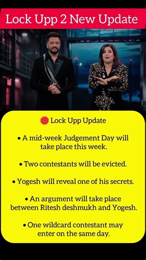 Lock Upp 2 Mid Week Shock: Double Eviction Yogesh Secret & Wildcard Entry