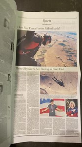 3K views · 151 reactions | Did you hear?! U.S. Parachute Team Speed Skydiving Competitors Kyle Lobpries and Maxine Tate were featured in The New York Times Sunday Sports Section 朗 Huge thanks to author David Gardener for this incredible coverage of the sport of skydiving and we hope you’ll help us congratulate Maxine and Kyle for this positive press! #uspamembers | United States Parachute Association - USPA | Facebook