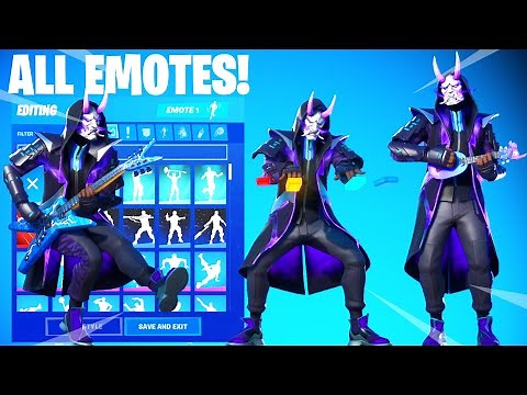 FADE Skin Showcase with All Fortnite Dances & Emotes!