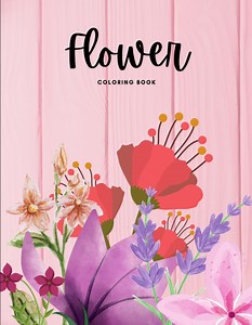 Flowers Coloring Book - Etsy Australia