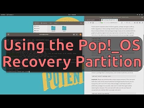 Using the Pop!_OS Recovery Partition