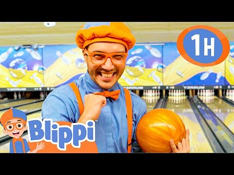 Blippi Learns How to Play Bowling at The Great Indoors! | 1 HOUR OF BLIPPI TOYS