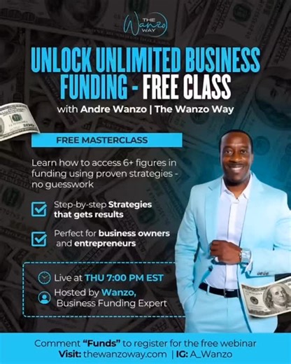 @_blacksuccesstip_ on Instagram: "Strategy beats guessing — and structure beats luck. 💼📊 At The Wanzo Way, we show you how to position your business the right way to unlock over 💰 $100,000+ in business funding using Fintech banks, traditional lenders, and alternative funding sources. It’s not just about applying… it’s about: ✅ Building a strong business foundation 🧱 ✅ Structuring your entity & profile correctly 📄 ✅ Leveraging Fintech relationships 🤝 ✅ Understanding lender data & approval t