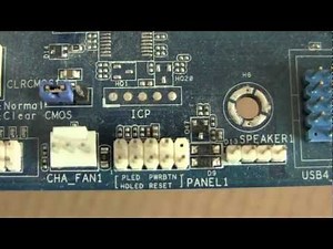 Front Panel Stecker beim Mainboard