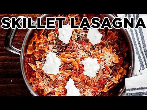 Easy Skillet Lasagna - 30 Minute Weeknight Meal