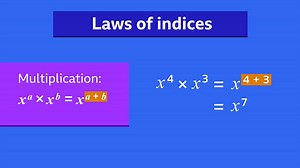 Laws of indices - Number: Video playlist - BBC Bitesize