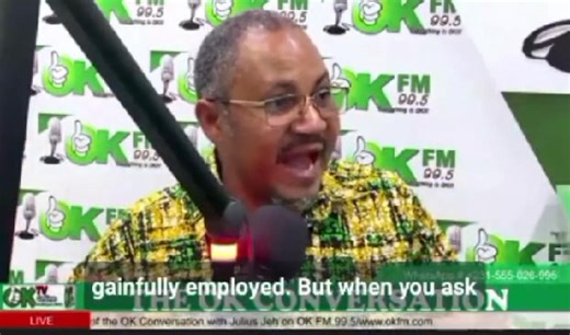 After Mo Ali failed to present a data that points to the 70,000 news jobs created by Boakai, he reverted to listing those who are considered as being employed using rescue knowledge. Mo Ali says all bike raiders and kekeh raiders, including shoe shine boys and car loaders are part of those 70,000 new jobs. Is this mockery? Ayy Mo 😂😂😂😂 | Aaron Gee