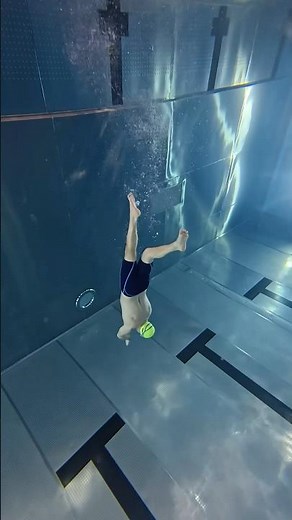 Magic moments of underwater swimming | freediving training | underwater practice in swimming pool
