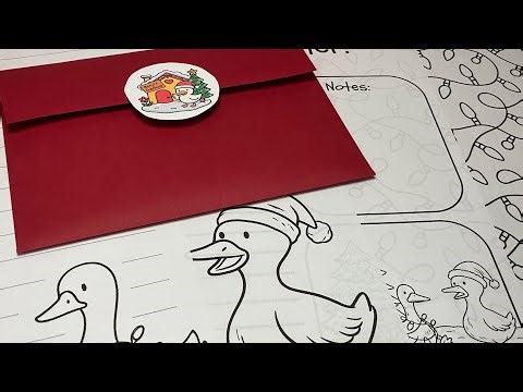 Holiday Magic in Your Mailbox 🎄✨ Santa Duck Letter Preview!