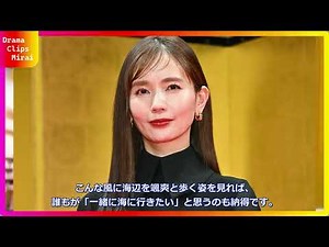 Yuri Nakamura shows off her stunning legs at the beach! Her pink dress and cap look is a hot topi...