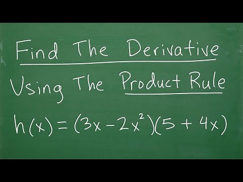 Find the Derivative Using The PRODUCT RULE (Calculus Basics)