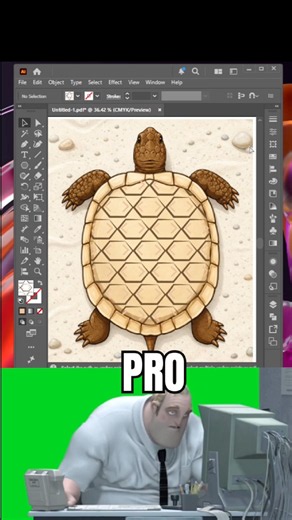Beginner VS Pro Designer both making turtle shell #shots