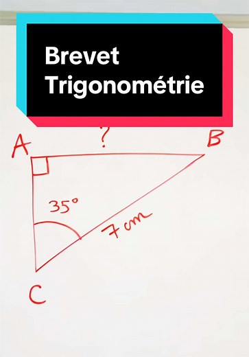 Calculer longueur manquante avec trigonométrie