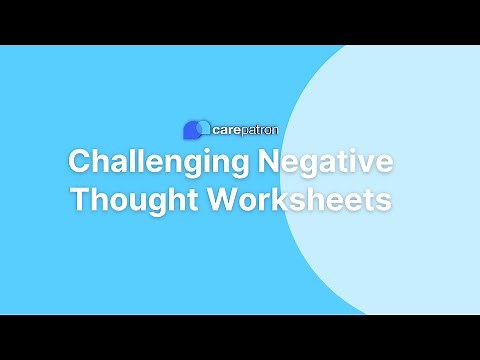 Challenging Negative Thought Worksheets