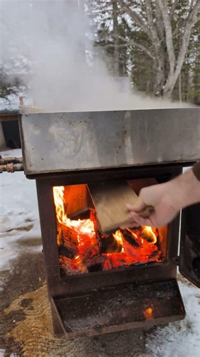 Makin Sugar #maple #sugarseason #winter