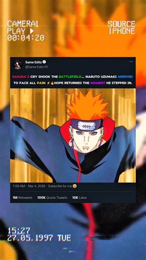Sakura’s Desperate Cry… Naruto’s God-Level Arrival! 🐸🔥 #NarutoVsPain #SageMode #AnimeShorts