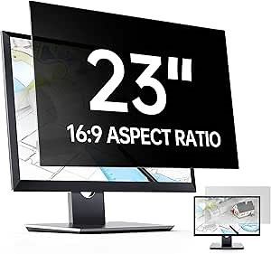 Privacy Screen Filter for 23 inch Widescreen Monitors - Computer Monitor Privacy Screen (16:9 20.04'x11.26')